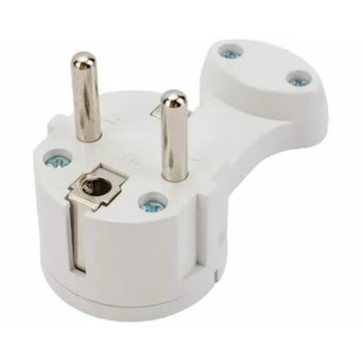 Вилка ТДМ угловая плоская (8мм) белая