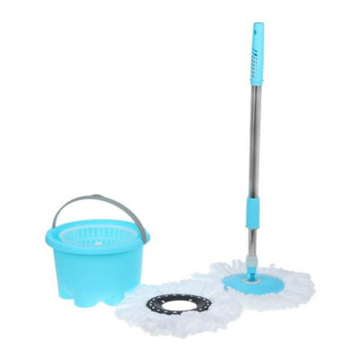 Набор для мытья полов: ведро 46x28x28cm с самоотж.+швабра 120см