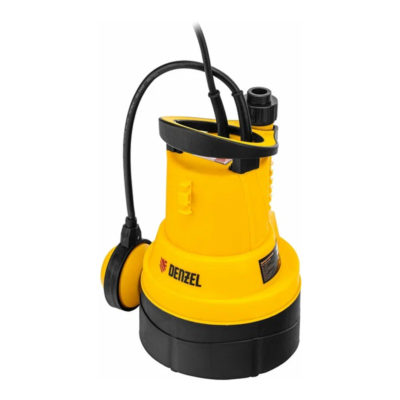 DENZEL DPB400 Дренажный насос для чистой воды 400Вт подъем 11м 5500 л/ч