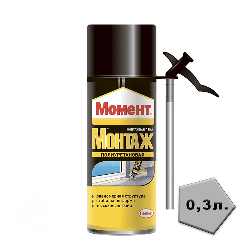 Пена монтажная МОМЕНТ МОНТАЖ 300мл Хенкель