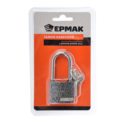 Замок навесной всепогод "Ермак" 38 мм удл.ушко