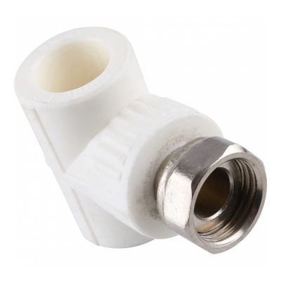 Тройник комбинир. Д20*1/2" с накидной гайкой