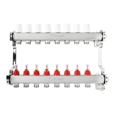 Коллекторная группа 1" - 8 входов с расходомерами