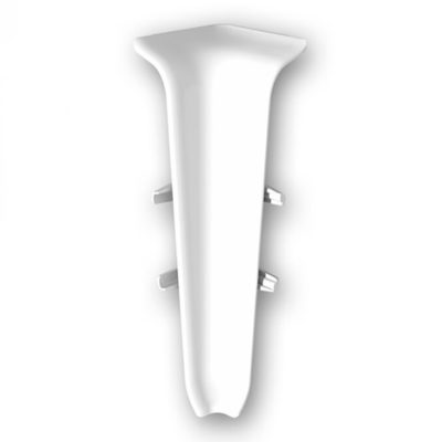 Угол внутренний д/плинтуса 70 мм Деконика белый глянцевый 001G