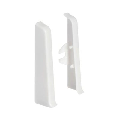 Торцевые(пара) д/плитнуса 70 мм Деконика белый глян. 001G