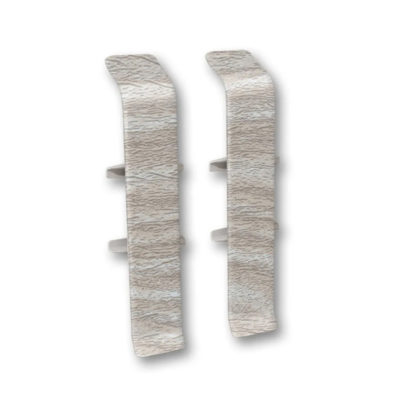 Соединитель д/плинтуса 70 мм Деконика кремово-белый 033