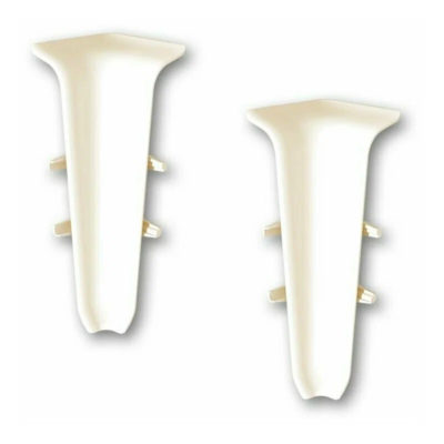 Угол внутренний д/плинтуса 70 мм Деконика светл.слон.кость 034