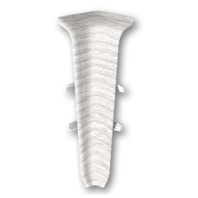 Угол внутренний д/плинтуса 70 мм Деконика светло-серый 002