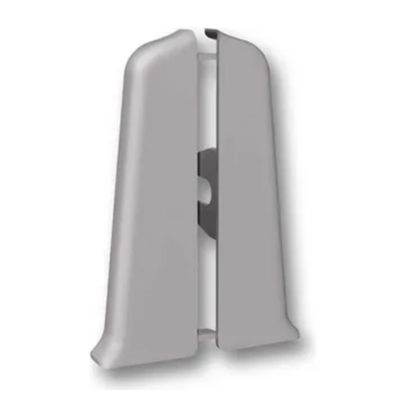 Торцевые(пара) для плинтуса 70 мм Деконика алюминий 186