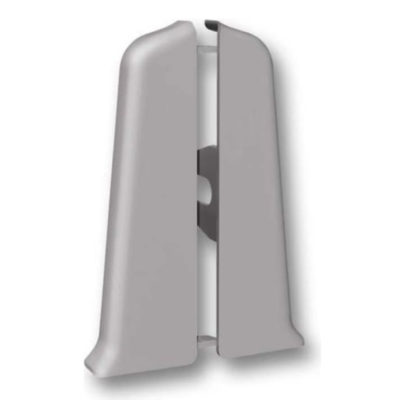 Торцевые(пара) д/плинтуса 70 мм Деконика светло-серый 002