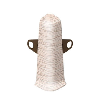 Угол наружный с крепежом д/плинтуса 70 мм Деконика Сосна северная 274