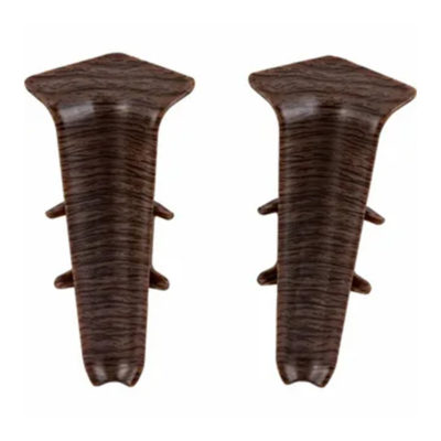 Угол наружный с крепежом д/плинтуса 70 мм Деконика Венге 301