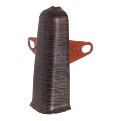 Угол наружный с крепежом д/плинтуса 70 мм Деконика Венге темный 303