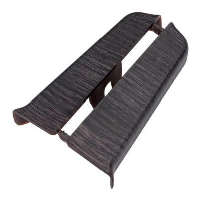 Торцевые(пара) д/плинтуса 70 мм Деконика Венге темный 303