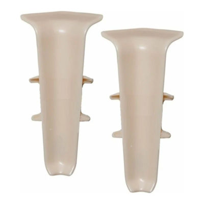 Угол внутренний д/плинтуса 85 мм Деконика Кремово-белый 033