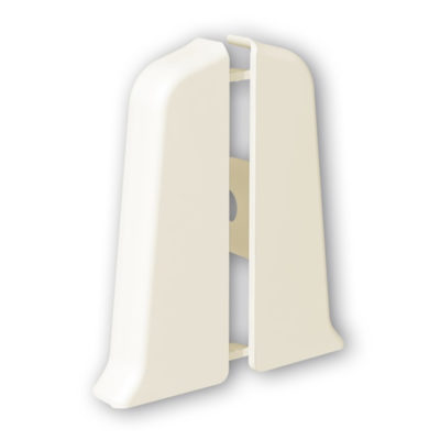 Торцевые(пара) д/плинтуса 85 мм Деконика Кремово-белый 033