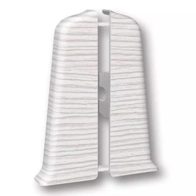 Торцевые(пара) д/плинтуса 85 мм Деконика Светл.слоновая кость 034