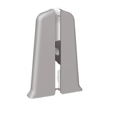 Торцевые(пара) д/плинтуса 85 мм Деконика Платиново-серый 036