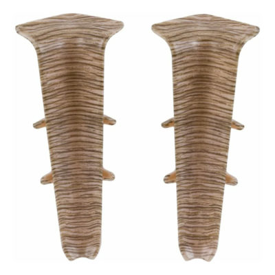 Угол внутренний д/плинтуса 85 мм Деконика Дуб мокко 208