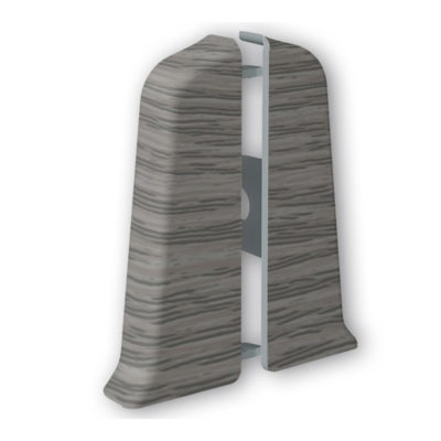 Торцевые(пара) д/плинтуса 85 мм Деконика Дуб пепельный 210