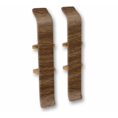 Соединитель д/плинтуса 85 мм Деконика Орех 291