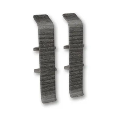 Соединитель д/плинтуса 85 мм Деконика Каштан серый 352