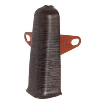 Угол наружный с крепежом д/плинтуса 85 мм Деконика Венге темный 303