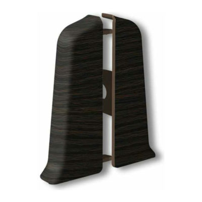 Торцевые(пара) д/плинтуса 85 мм Деконика Венге темный 303