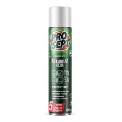 Универсальное моющее и чистящее ср-во Активная пена аэрозоль 04л.