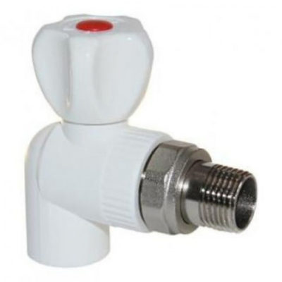 Кран шаровый для радиатора угловой Д20х1/2 НР