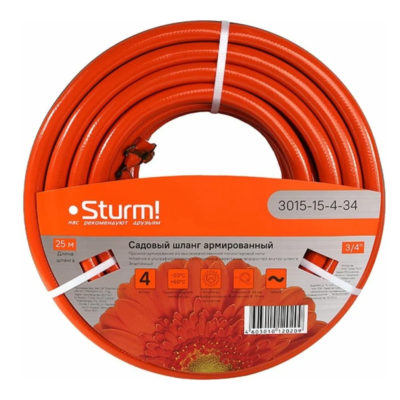 3015-15-34-25 Шланг 3/4" 25м усилен+армиров. Sturm