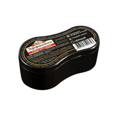 Губка для обуви ЭФФЕКТОН компакт черная