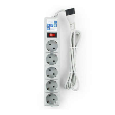 Сетевой фильтр 5*5 м с з/к серый POWER CUBE