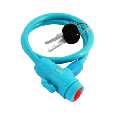 Замок велосипедный №33  10*650 мм в ассортименте