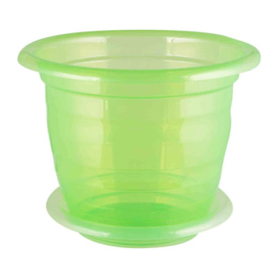 Кашпо  для орхидеи 2л. с поддоном зеленое