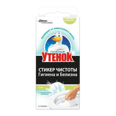 Туалетный утенок Стикер Чистоты Белизна 3шт.
