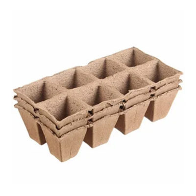 Горшок торфяной 70*70мм 8 ячеек 24шт