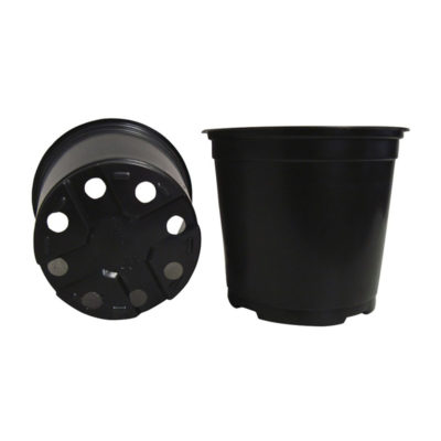 Горшок для рассады 1 л черный Д13 см