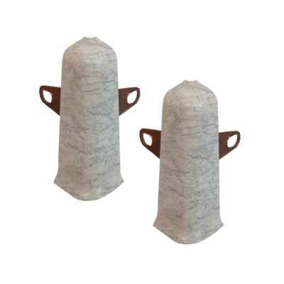 Угол наружный с крепежом д/плинтуса 70 мм Деконика Лофт светлый 547