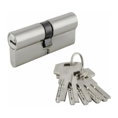 Личинка для замка 80 мм (ключ-ключ) корич