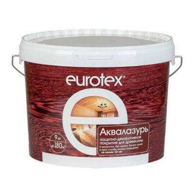 Пропитка декоративная ЕВРОТЕКС Бесцветный 9кг (водн.осн.)