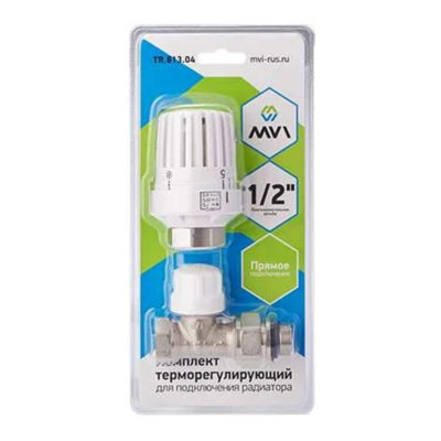 Комплект радиаторный терморег.прямой 1/2" (2 в 1) TR.613.04(4/16)