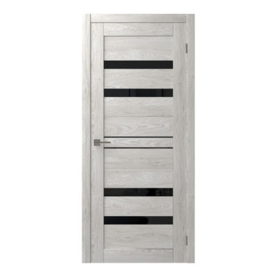 Дверь SMART QX-6 Maple Ice - Черный Лакобель 700*2000