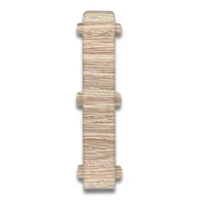 Соединитель для плинтуса 70 мм "Деконика" Дуб Латте 229