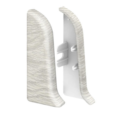 Торцевые(пара) для плинтуса 70 мм "Деконика" Дуб Латте 229