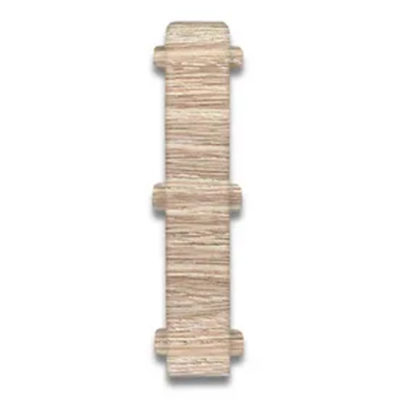 Соединитель для плинтуса 85 мм "Деконика" Дуб Латте 229