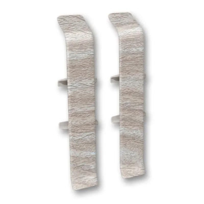 Соединитель для плинтуса 85 мм "Деконика" Орех Античный 294