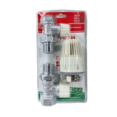 Комплект терморегулирующий 3/4 прямой VR313 (3 в 1)