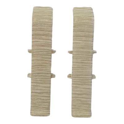 Соединитель д/плинтуса 70 мм Деконика Дуб жемчужный 418