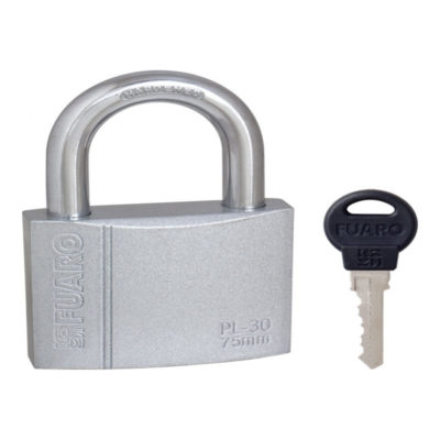 ЗАМОК НАВЕСНОЙ PL-3075 (75мм) 3 "АНГЛ." КЛЮЧА